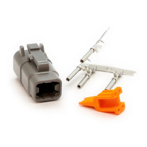 Deutsch DTM4 connector plug kit male available at Autech Store Auckland durable automotive wiring connector for secure ECU installation and reliable connections