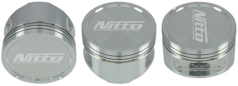 Nitto CP Subaru EJ20 EJ25 pistons high performance forged engine internals for Subaru engine build at Autech Store Auckland