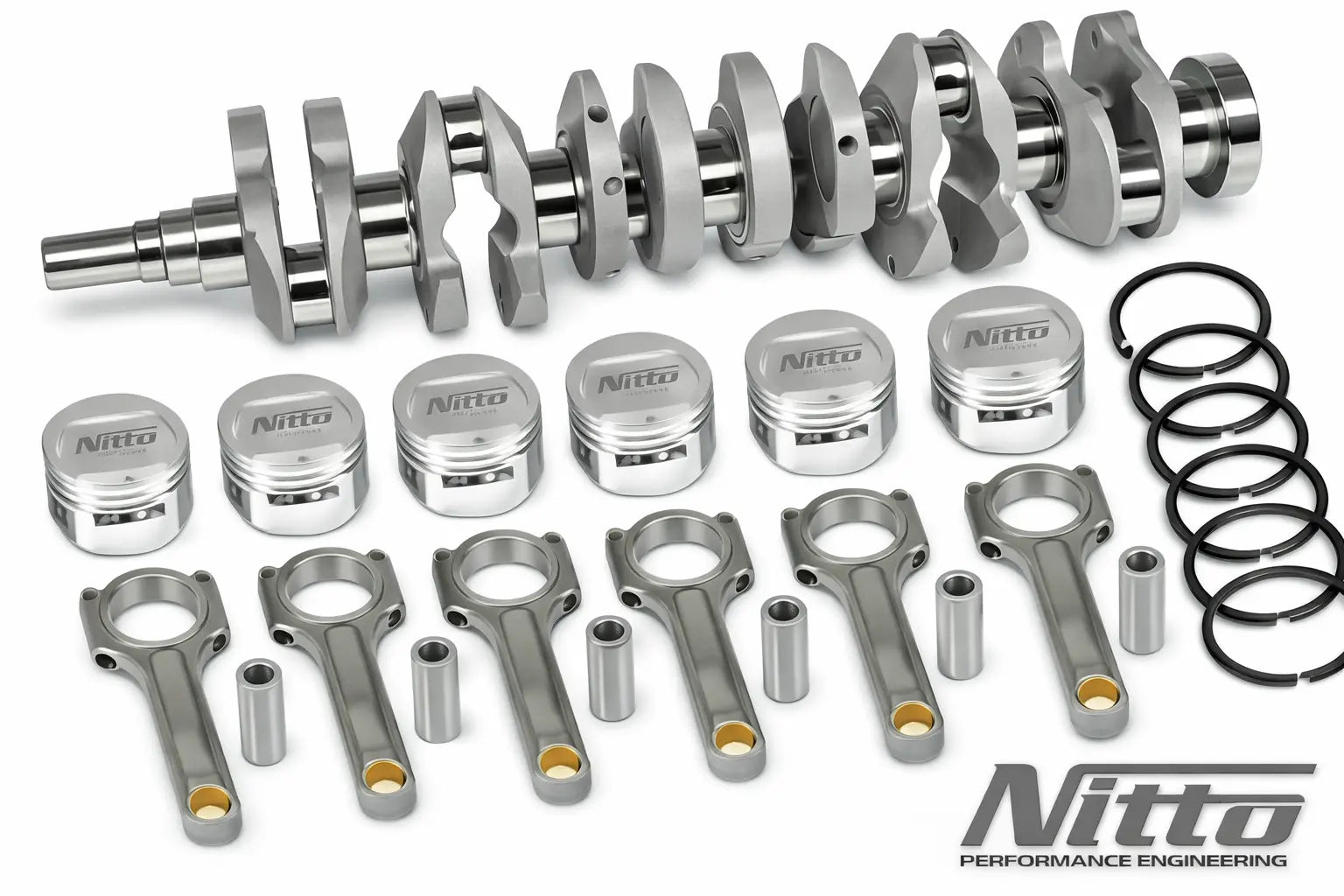 Nitto Ford Barra standard stroke kit high performance forged engine upgrade kit for Ford Barra engine build at Autech Store Auckland