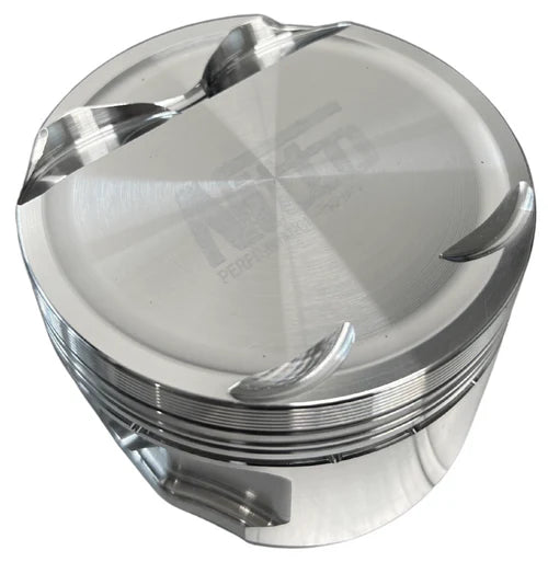 Nitto Mitsubishi 4B11 standard stroke pistons high performance forged engine internals for Mitsubishi engine build at Autech Store Auckland