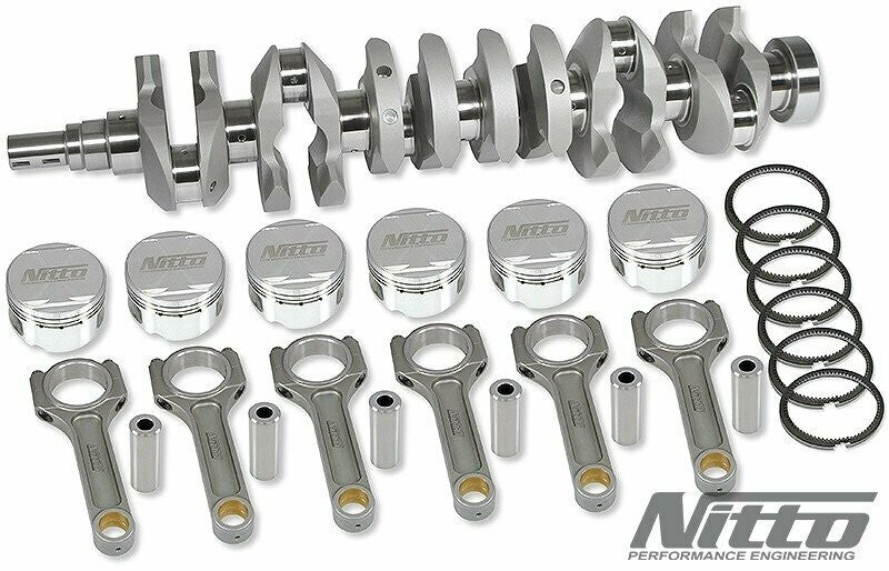 Nitto Nissan RB30 3.2L wide rod journal stroker kit high performance forged engine upgrade kit for Nissan engine build at Autech Store Auckland